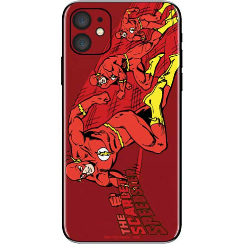 DC Comics The Flash Classic Art in Sequence Running pose iPhone 11 Skin
